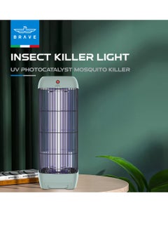 Brave High Power Mosquito Killer Lamp and Fly Trap, Smart Pest Control Device for Indoor and Outdoor Use, Effective in Killing Flying Insects, 15W Power and 1800V Electric Strike, Mosquito Fly Trap, 100% Original Insect Killer Device, High Power UV Mosquito Trap, Perfect for Home, Patio, Garden, Kitchen, Office, Camping, Durable Design, 24/7 Protection (Green)  - Image 2