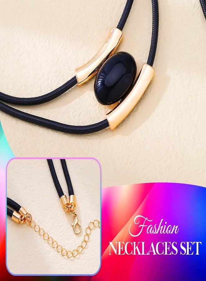 CLOACE Necklace Set Boho Double-Layer Pendant Necklace Bracelet Sets Vintage Fashion Jewelry for Women (Gold) - Image 5