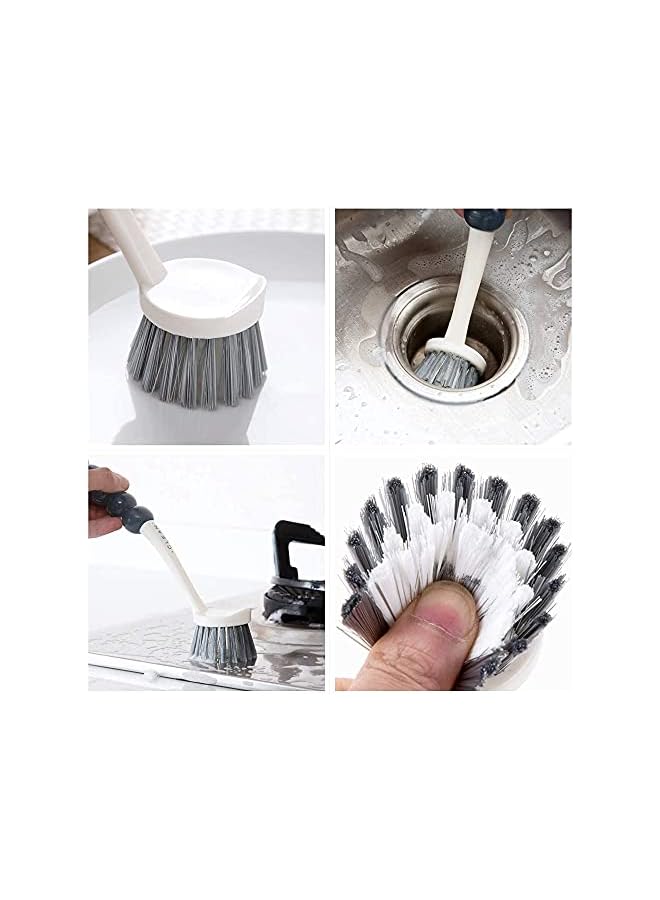 promass Cleaning Brush Set, 4 Pack Deep Cleaning Brushes for Kitchen Household Use, Kitchen Scrub Brush, Bottle Brush, Shoe Brush, Dish Scrub Brush, Corners Brush for Bathroom, Floor, Tile and Kitchen - Image 2
