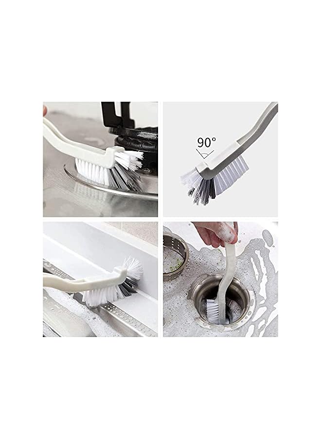 promass Cleaning Brush Set, 4 Pack Deep Cleaning Brushes for Kitchen Household Use, Kitchen Scrub Brush, Bottle Brush, Shoe Brush, Dish Scrub Brush, Corners Brush for Bathroom, Floor, Tile and Kitchen - Image 3