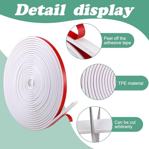 DECOHS 66 Ft Window Grille Inserts Grid Kit- TPE Self-Adhesive Peel and Stick Trim Molding- Flexible Moulding Trim Grid Inserts for Windows Door Frames Home Decoration - Image 3