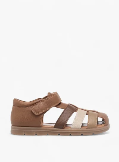 JUNIORS Boys Colourblock Fisherman Sandals With Hook And Loop Closure