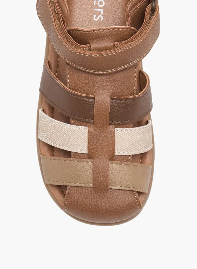 JUNIORS Boys Colourblock Fisherman Sandals With Hook And Loop Closure