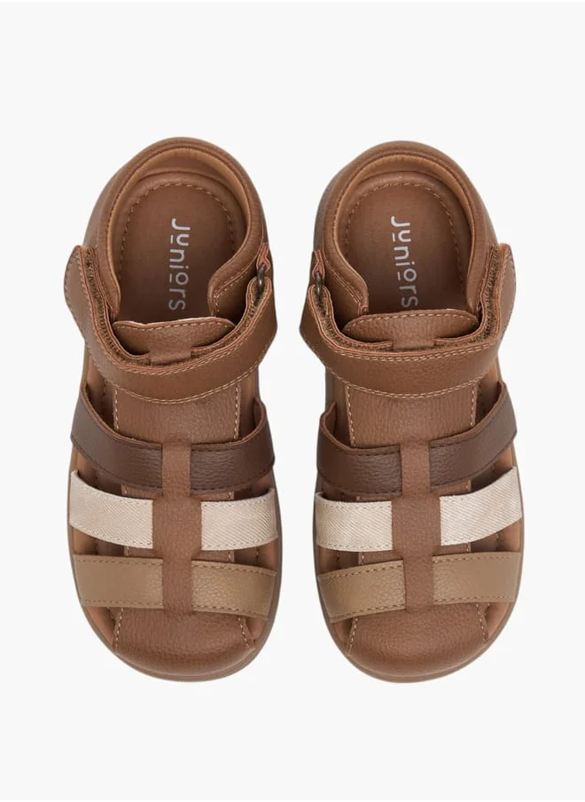 جونيورز Boys Colourblock Fisherman Sandals With Hook And Loop Closure Ramadan Collection