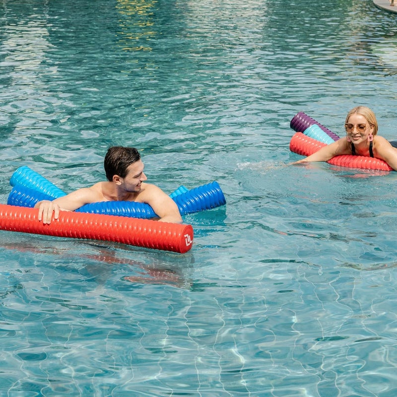IMMERSA Jumbo Swimming Pool Noodles, Premium Soft Water-Based Vinyl Coating and UV Resistant Foam Noodles for Swimming and Floating, Lake Floats, Pool Floats for Adults and Kids. - Image 3