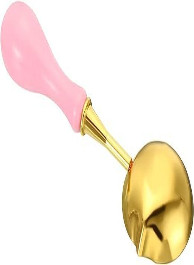 لو شي ملعقة ختم الشمع من لوشي، ملعقة إذابة الشمع بمقبض خشبي عتيق من النحاس الأصفر لختم الأظرف والأعمال الفنية والحرفية، عبوة من ألوان متنوعة (1) - Image 2