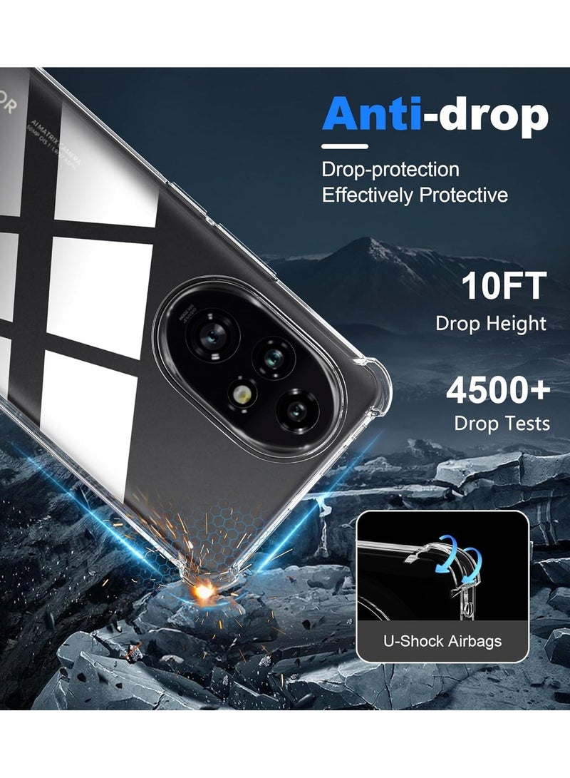 General Case Compatible with Honor 200 Pro 5G, HD Clear Ultra Thin Silicone Flexible TPU Gel Anti-Shock Anti-Scratch Case for Honor 200 Pro  - Image 4