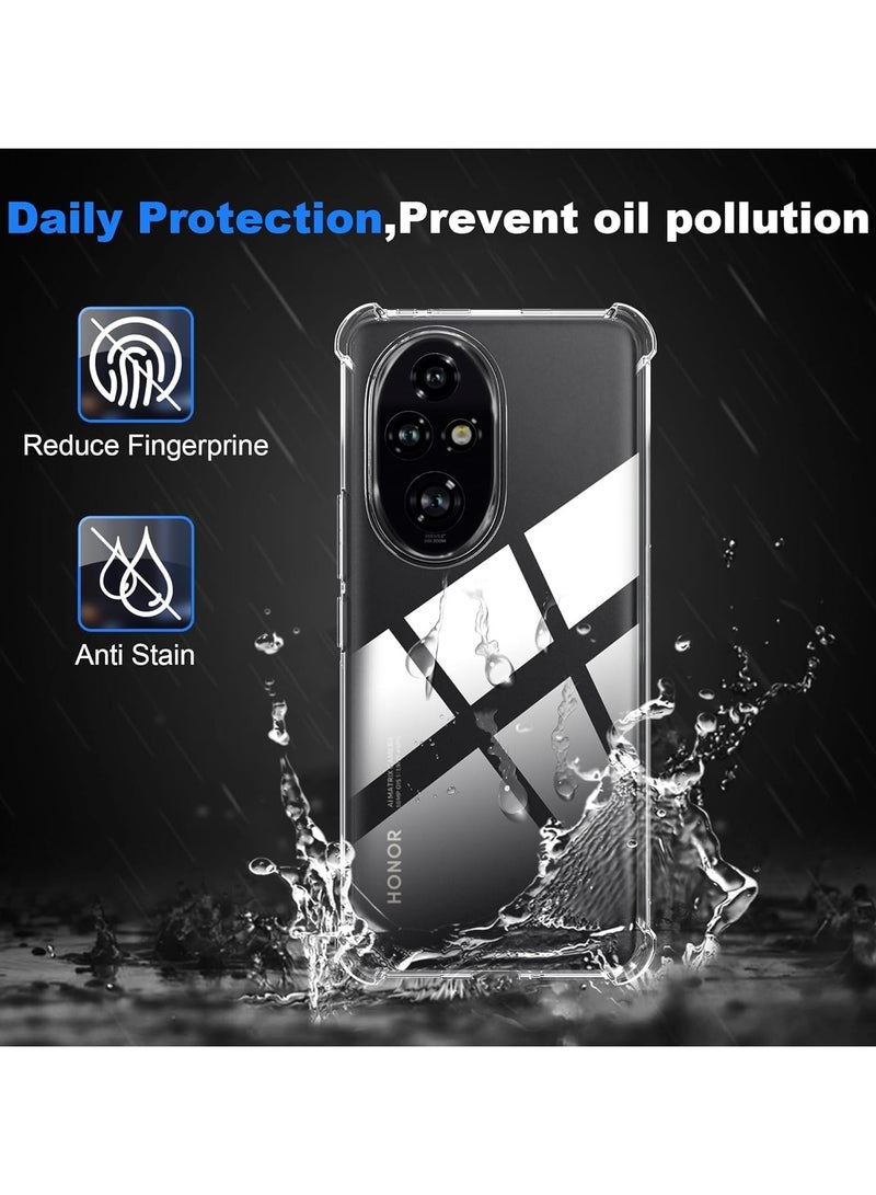 General Case Compatible with Honor 200 Pro 5G, HD Clear Ultra Thin Silicone Flexible TPU Gel Anti-Shock Anti-Scratch Case for Honor 200 Pro  - Image 2