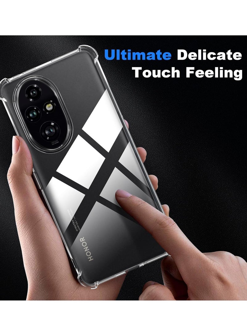 General Case Compatible with Honor 200 Pro 5G, HD Clear Ultra Thin Silicone Flexible TPU Gel Anti-Shock Anti-Scratch Case for Honor 200 Pro  - Image 3