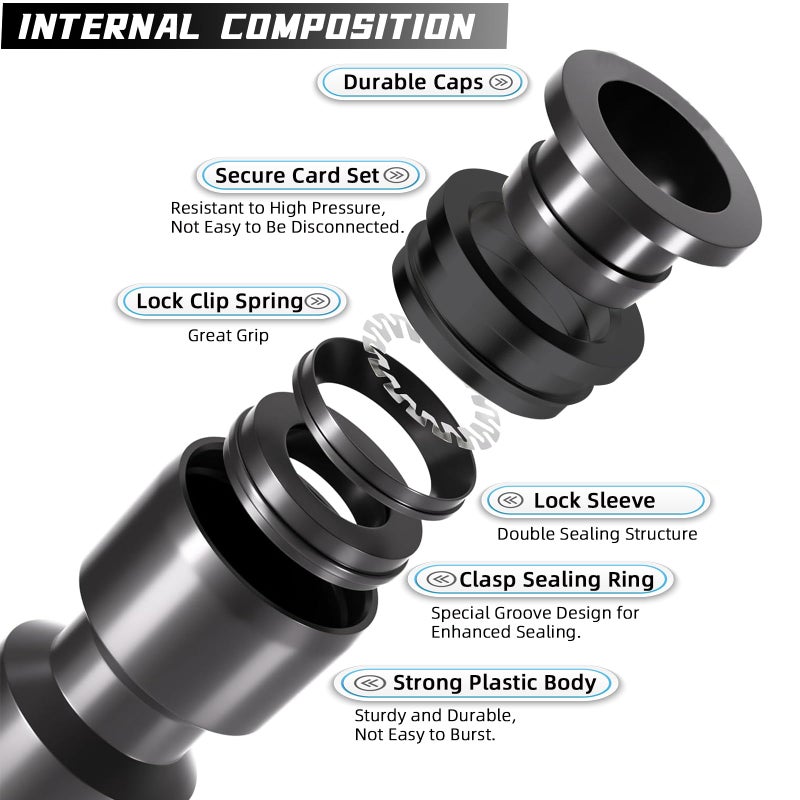 Spalolen 30 Pack Quick Connect 1/4" Drip Irrigation Tee Connectors, Universal Tee Fitting for 1/4 Inch Irrigation Tubing, Leak Free Fittings for Sprinkler or Drip Irrigation System - Image 3