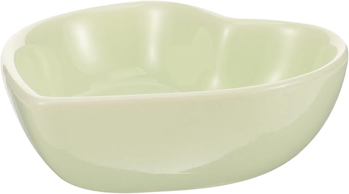 Light Green Ceramic Tip Proof Pet Food Dish For Hamsters Rabbits And Kittens - Image 1