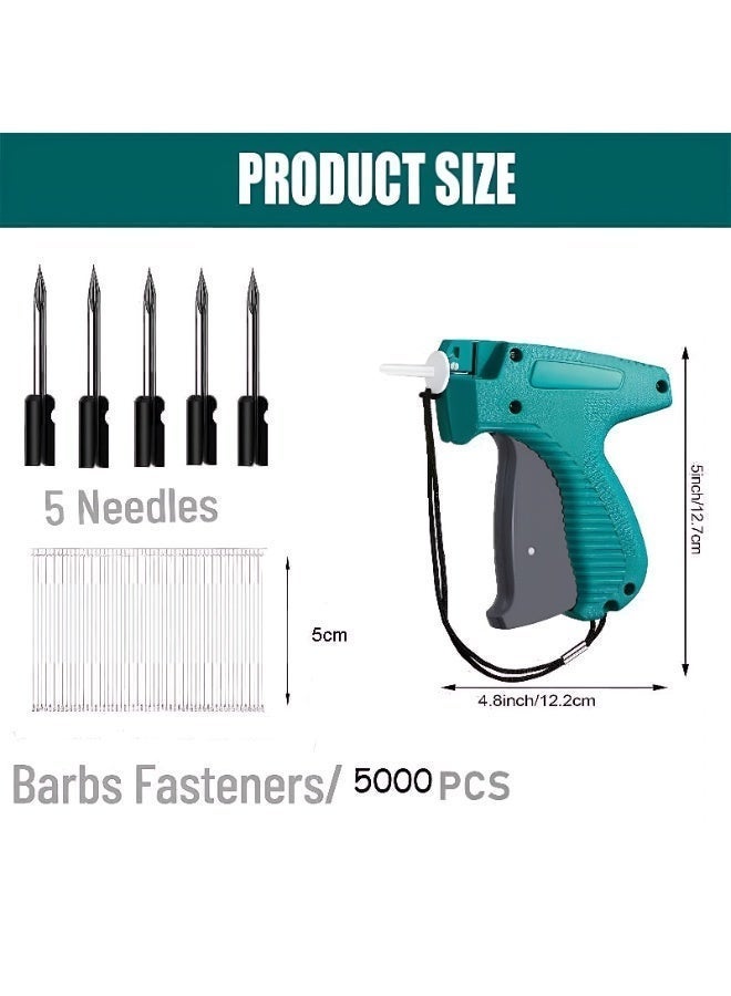 TrustMate Standard Clothes Tagging Gun Kit with 5000 Barbs (5cm) and 5 Extra Needles, Price Label Attacher Gun for Garments, Retail Shops, Boutiques, and Home Businesses - Image 5