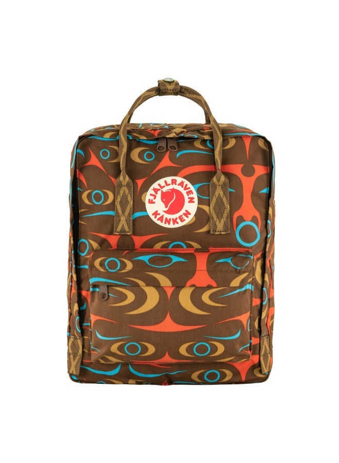 Fjallraven Kanken Art Backpack Student School Bag 16l 23200255-967 Orange Brown - Image 1
