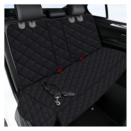 Tuxihapp Waterproof Dog Car Seat Cover NonSlip Scratchproof Pet Car Back Seat Protector Washable Hammock Bench Seats Cover Universal Auto Interior Accessories for CarsTrucksSUVs Black - Image 1