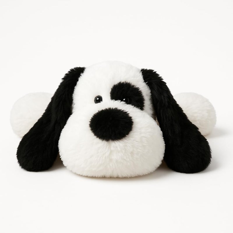 WEIGEDU Floppy Stuffed Dog Puppy Plush Toy, Huggable White Beagle with Black Ears Labrador Retriever Stuffed Animal Dogs for Kids Girls Boys Baby Birthday Bedtime Gift, 20 inches - Image 2