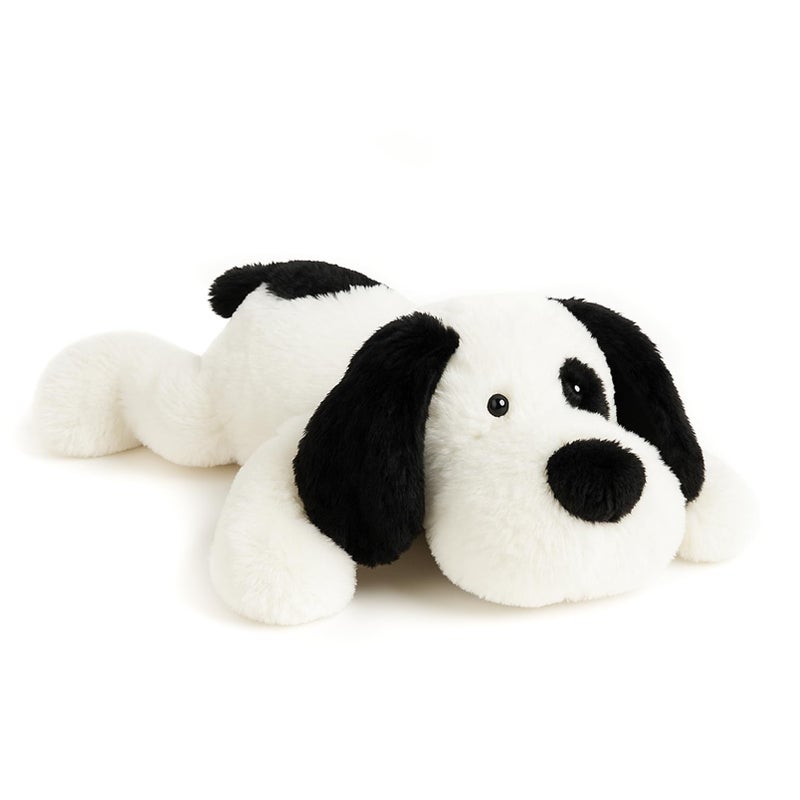 WEIGEDU Floppy Stuffed Dog Puppy Plush Toy, Huggable White Beagle with Black Ears Labrador Retriever Stuffed Animal Dogs for Kids Girls Boys Baby Birthday Bedtime Gift, 20 inches - Image 1