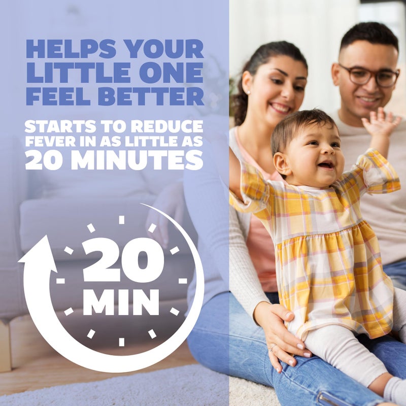 Genexa Infants’ Clean Pain & Fever Acetaminophen, Dye Free, 0% Artificial Additives, Delicious Organic Blueberry Flavor, Liquid Oral Suspension Medicine for Baby, 160 mg per 5mL, 2 fl oz - Image 4