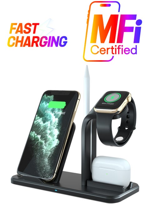 Professional Fast Wireless Charger for Apple iPhone/Android/Smartwatch and Air Pods