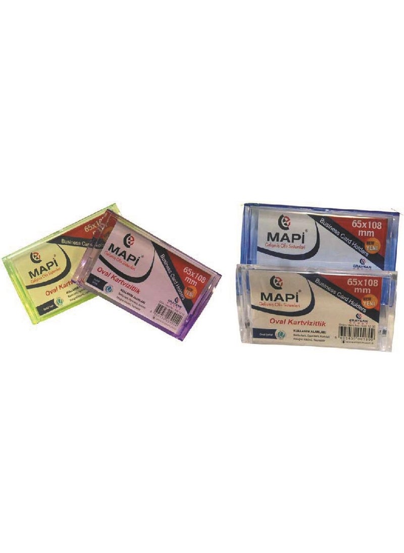 MAPi Mapı Business Card Holder Oval 65X108 Transparent 5301250  - Image 1
