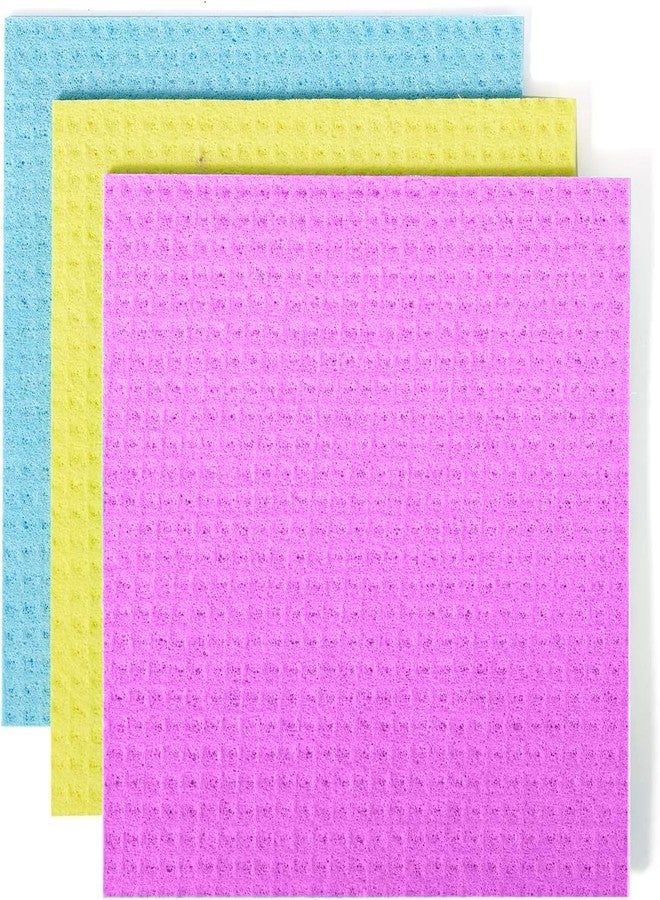 JRM Magic Sponge Wipes for Kitchen Cleaning Biodegradable PVA Absorbent Wipes for Cars, Windows, Floors & More Multipurpose Reusable Cleaning Sponge in Mixed Colors (Pack of 12 Wipes, 18 X 20 CM) - Image 1