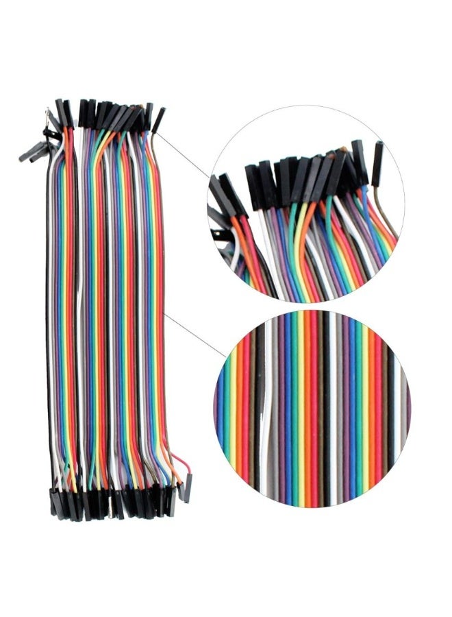 KNP Female to Female Jumper Wires 20cm, Set of 40 -for Seamless Connectivity in DIY Projects - Image 2