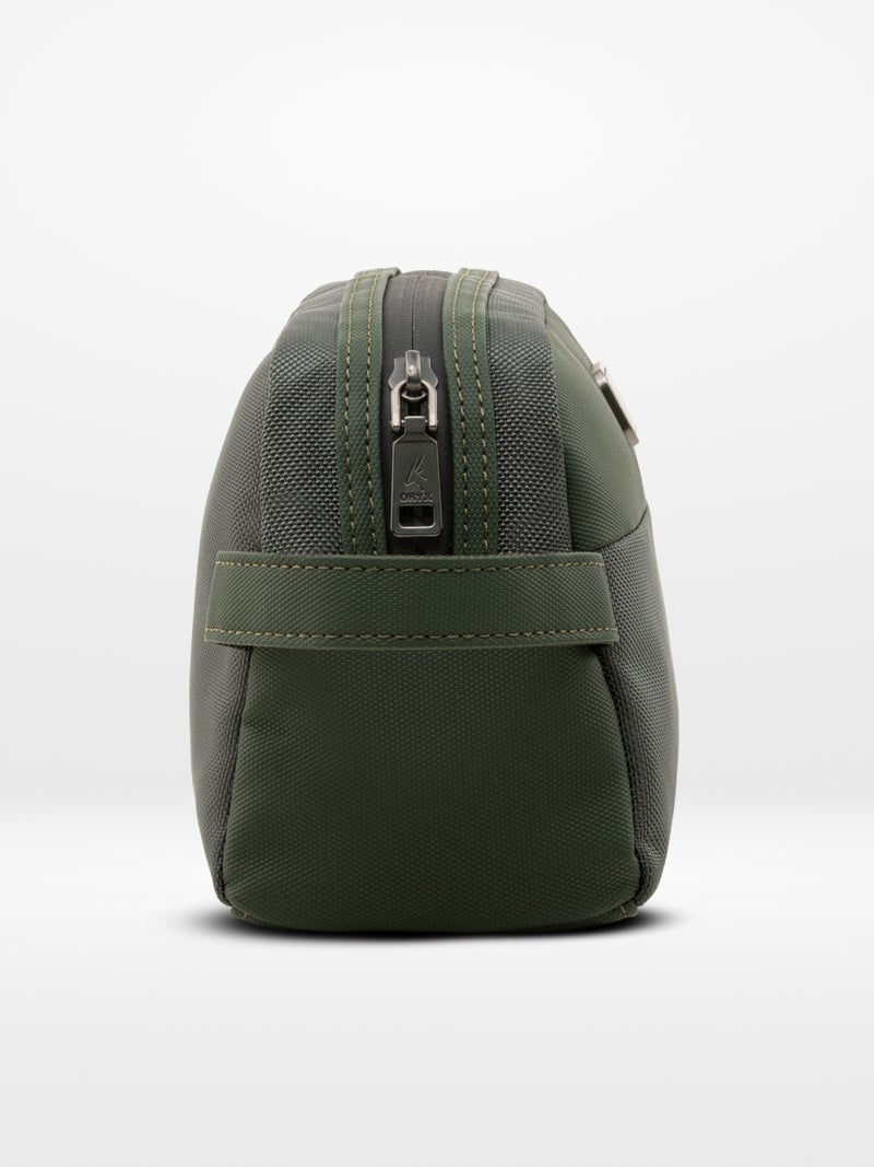 ORYX O-Pouch Stylish Modern Essentials Organizer Pouch Spacious & Textured Green - Image 1