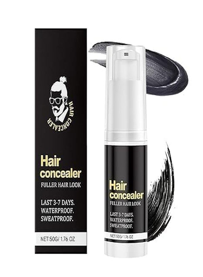 SYLVERA Hair Concealer Black – Waterproof Mascara Wand Root Touch-Up for Men & WomenTemporary Grey Coverage & Precision Corrector Sweat-Proof, Anti-Perspiration Formula | Available in Black & White Shades (1) - Image 1