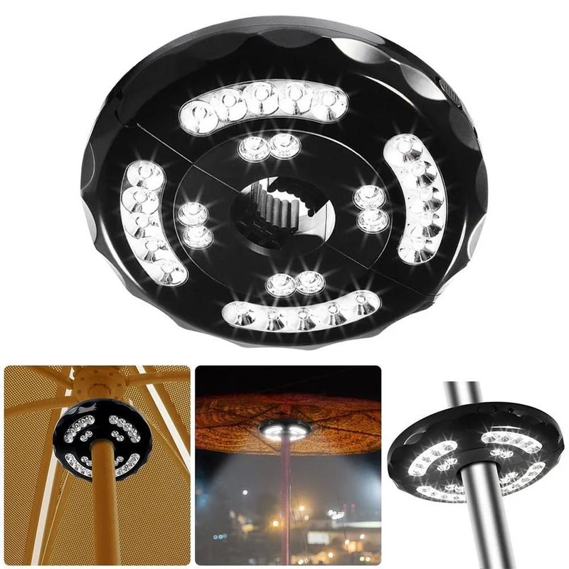 Outdoor light, sun umbrella light, courtyard sunshade umbrella light, beach umbrella, stall top light, tent umbrella, 28LED, Rome - Image 1