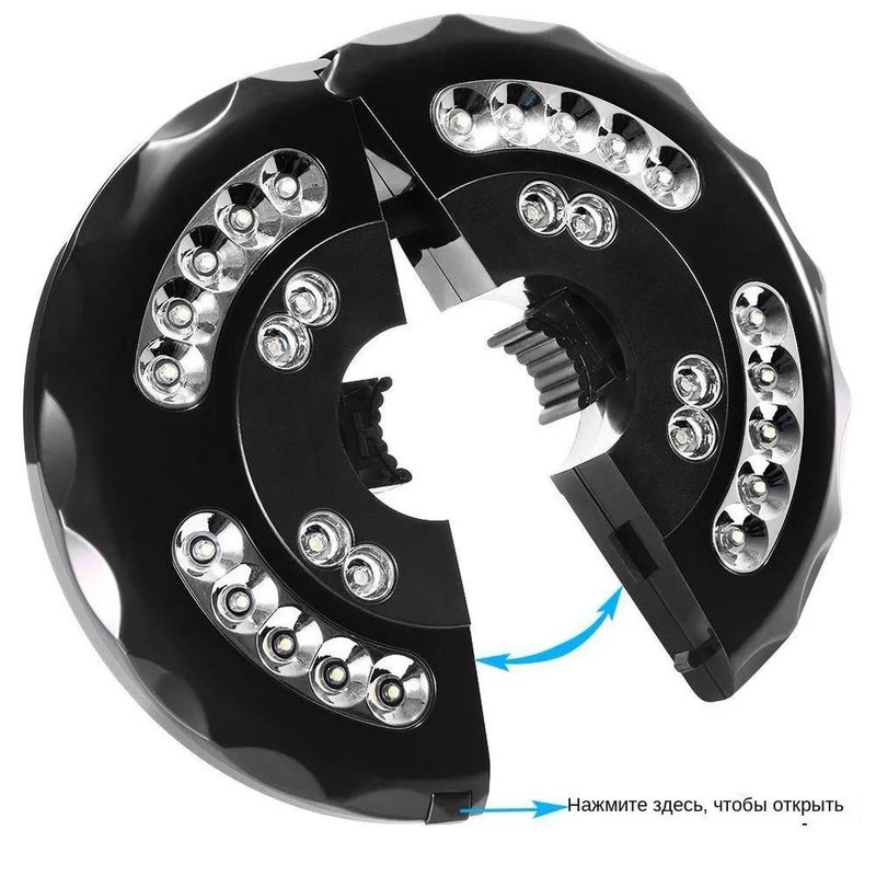 Outdoor light, sun umbrella light, courtyard sunshade umbrella light, beach umbrella, stall top light, tent umbrella, 28LED, Rome - Image 2