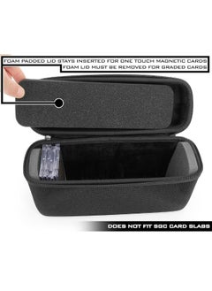 CASEMATIX Graded Card Case Compatible with 30+ BGS PSA Graded Sports Trading Cards or 140+ Top Loader Card Storage Case with Scratch Resistant Custom Card Carrying Case Interior