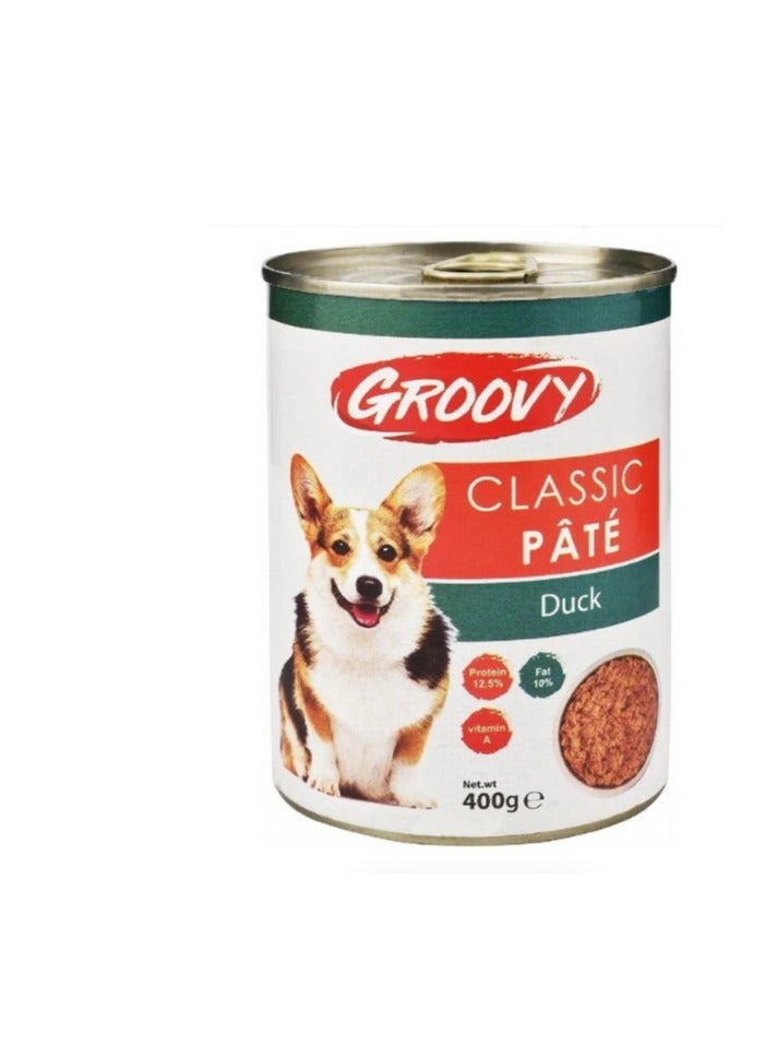 جروفي Classic Dog Pate with Duck400 gr