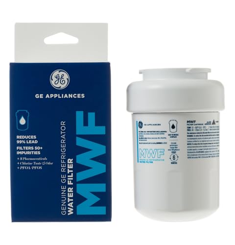 GE MWF Refrigerator Water Filter, Genuine Replacement Filter, Certified to Reduce Lead, Sulfur, and 50+ Other Impurities, Replace Every 6 Months for Best Results, Pack of 1 - Image 1