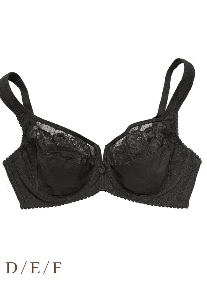 Every Woman Knows - Bust Lifting Wireless Bra with Wide Adjustable Straps and No Underwire 36-48 DEF - Image 1