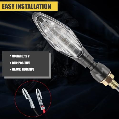 Pivalo Bike Indicator LED Bulb with Super Bright Front and Back Turn Signal Light Compatible for -125/200/250/390 Duke RC (Set of 2, Yellow) - Image 4
