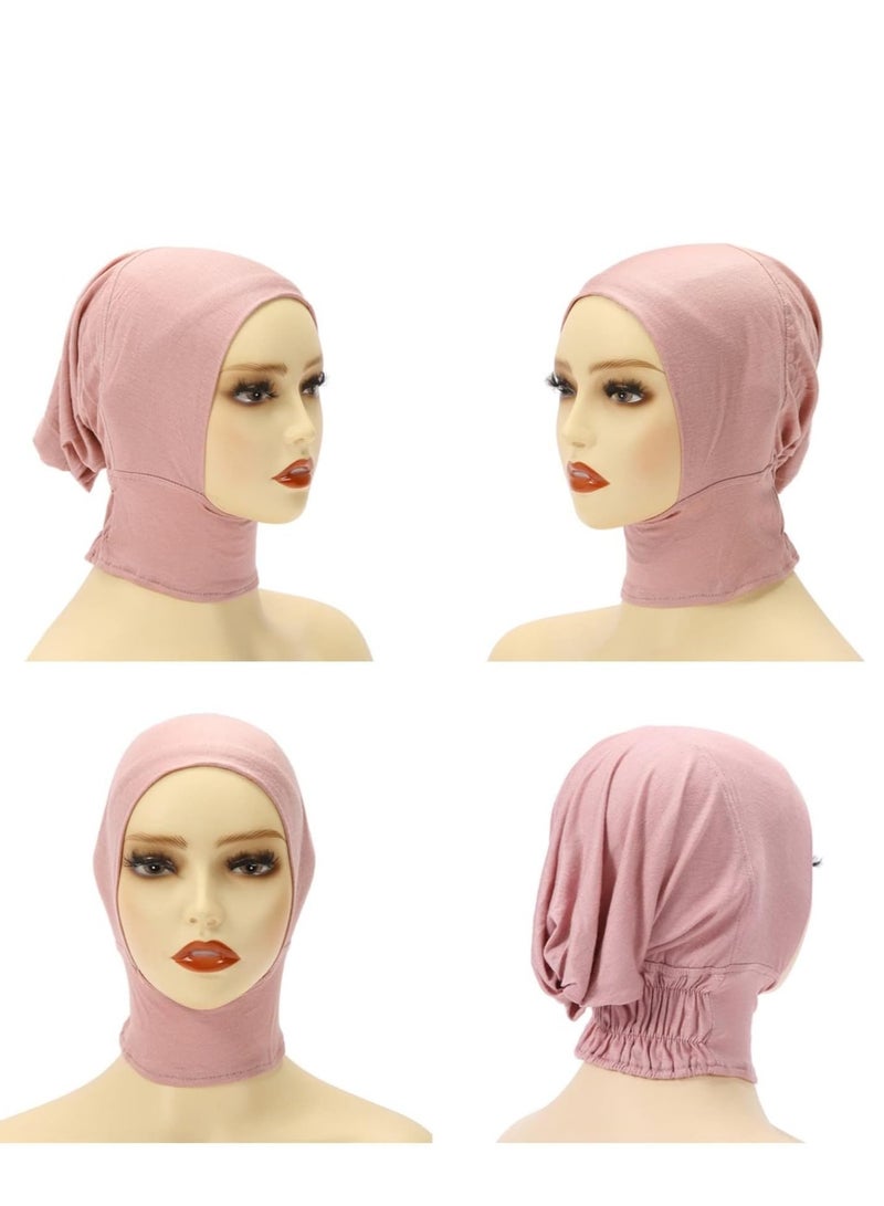 SYOSI Women Under Scarf 3PCS Chemo Headwear Turbans for Hijab Cap Islamic Muslim Underscarf Bonnet Head Wear Neck Cover - Image 3