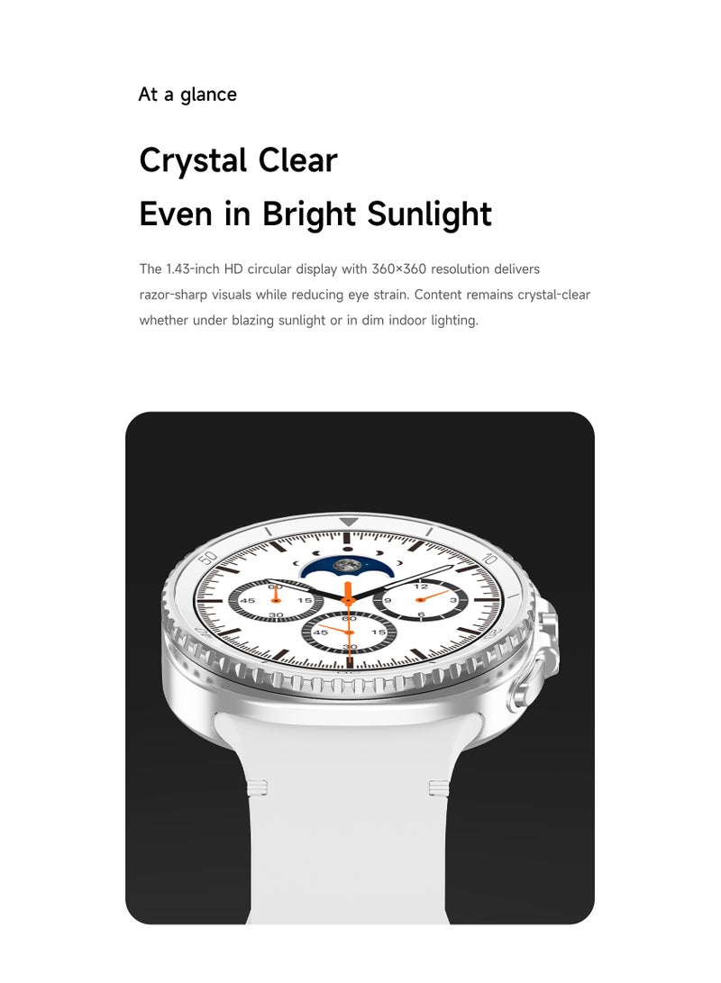 For Galaxy Watch 8 Classic (2025) 46mm Bluetooth Smart Watch, Cushion Design, Rotating Bezel, Shortcut Buttons, Sleep Coach, Running Coach, Energy Score, Black - Image 4