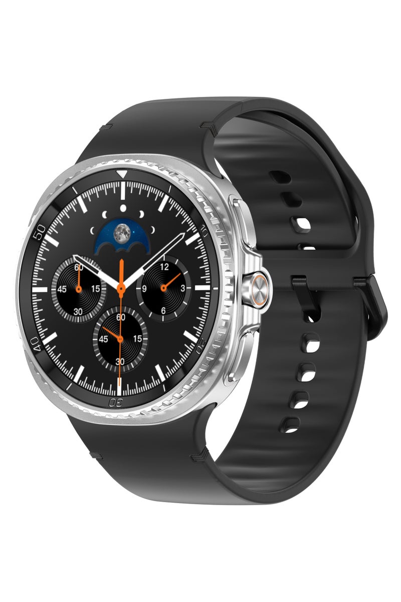 For Galaxy Watch 8 Classic (2025) 46mm Bluetooth Smart Watch, Cushion Design, Rotating Bezel, Shortcut Buttons, Sleep Coach, Running Coach, Energy Score, Black - Image 1