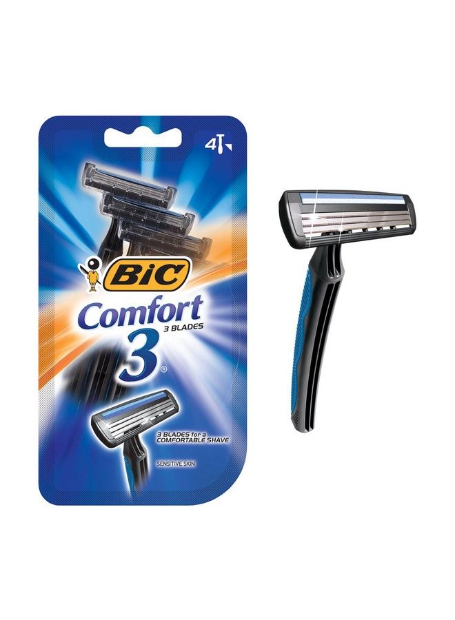 Bic Comfort 3 Disposable Shaver Men 4Count (Pack Of 1) - Image 1