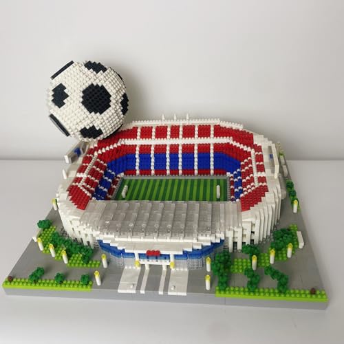 alltogetho 4200pcs Barcelona Soccer Stadium with Soccer Ball Micro Mini Building Blocks Toy Set Creating an Exclusive Football Field Proud Exhibits and Gift for Adult Fans Challenging Artistic Works - Image 5