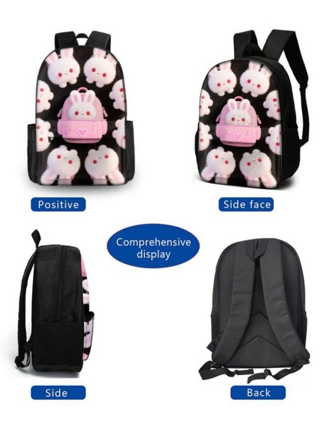 Bright Li Fire Fashion is unlimited! Cartoon bag three-piece set, suitable for a variety of scenes for students and teenagers (available for students, children, friends on outings, mountain climbing, school, etc.) - 11 - Image 3