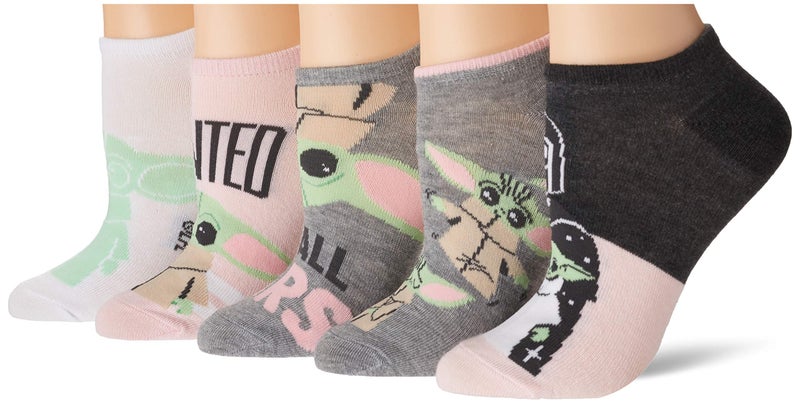 STAR WARS womens Star Wars 5 Pack No Show Casual Sock, Pink, 9 11 US (9K0092) - Image 2