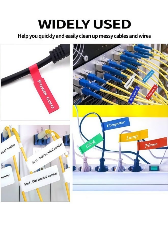 9 Sheet 270 Pcs Cable Labels for Management,Self-Adhesive, Tear-Resistant,Writable or Printable with Laser Printer. - Image 3