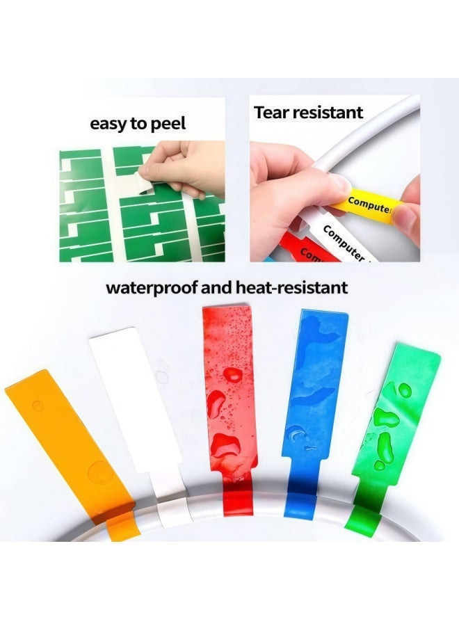 9 Sheet 270 Pcs Cable Labels for Management,Self-Adhesive, Tear-Resistant,Writable or Printable with Laser Printer. - Image 2