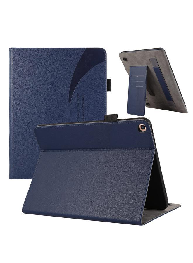 اس-توب جراب لجهاز سامسونج جالاكسي تاب A 10.1 2019 T510، مصنوع من الجلد المتين، بنقشة الليتشي - Image 1