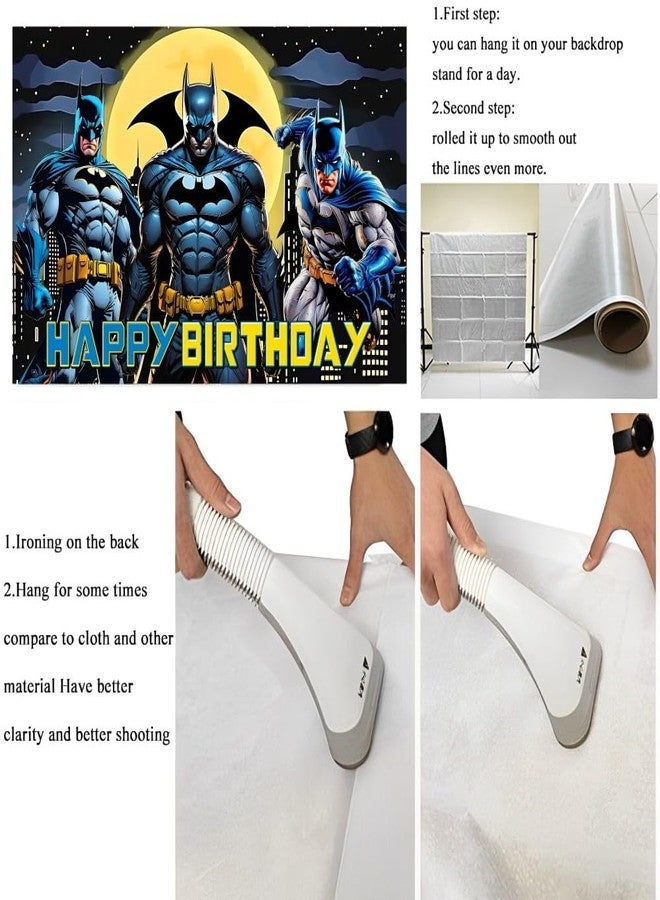 ARHAVI Wall Decor Backdrop for Bat Birthday Decorations, Bat Birthday Banner for Kids Party Supplies (5x3ft) - Image 4
