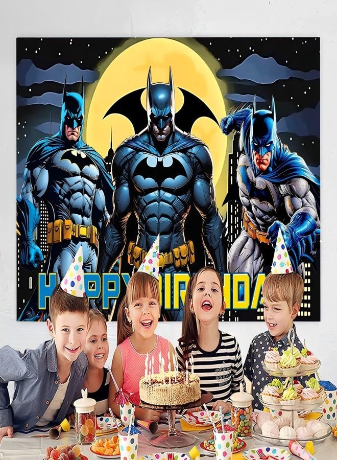 ARHAVI Wall Decor Backdrop for Bat Birthday Decorations, Bat Birthday Banner for Kids Party Supplies (5x3ft) - Image 2