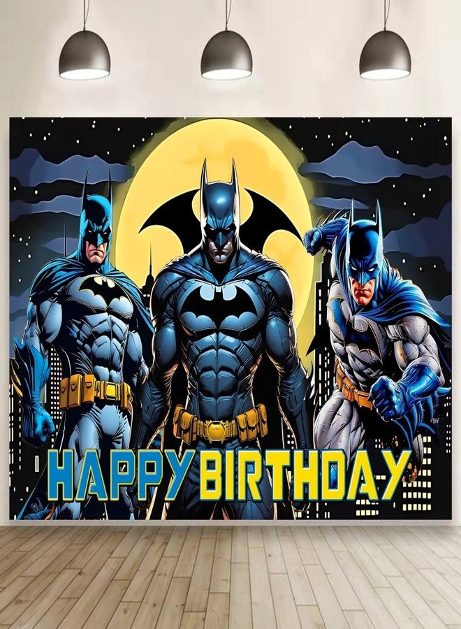 ARHAVI Wall Decor Backdrop for Bat Birthday Decorations, Bat Birthday Banner for Kids Party Supplies (5x3ft) - Image 1