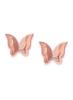 Stylish Latest Design Butterfly Jewelery Gold Plated Stud Earrings For Women Golden Ybear_32436