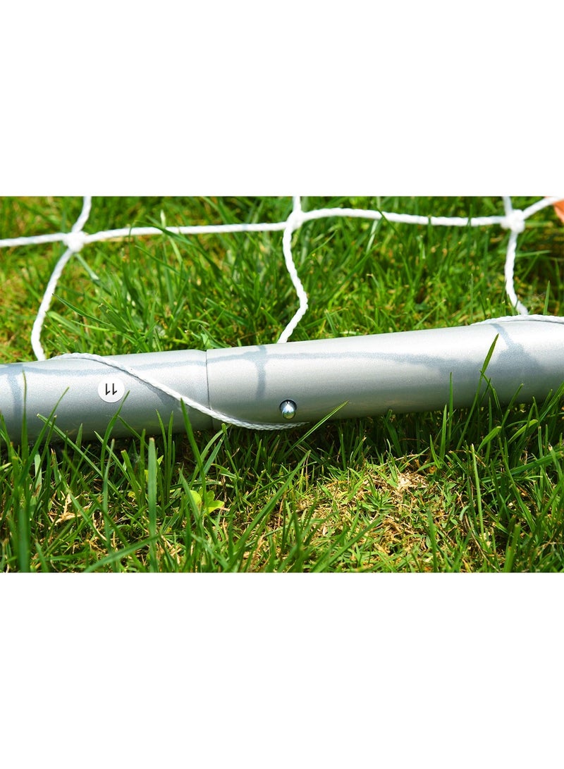 GT-Wheel Professional Soccer Football Goal Metallic Stainless Steel Thick Durable Goal with Net for Adults and Children - Image 5