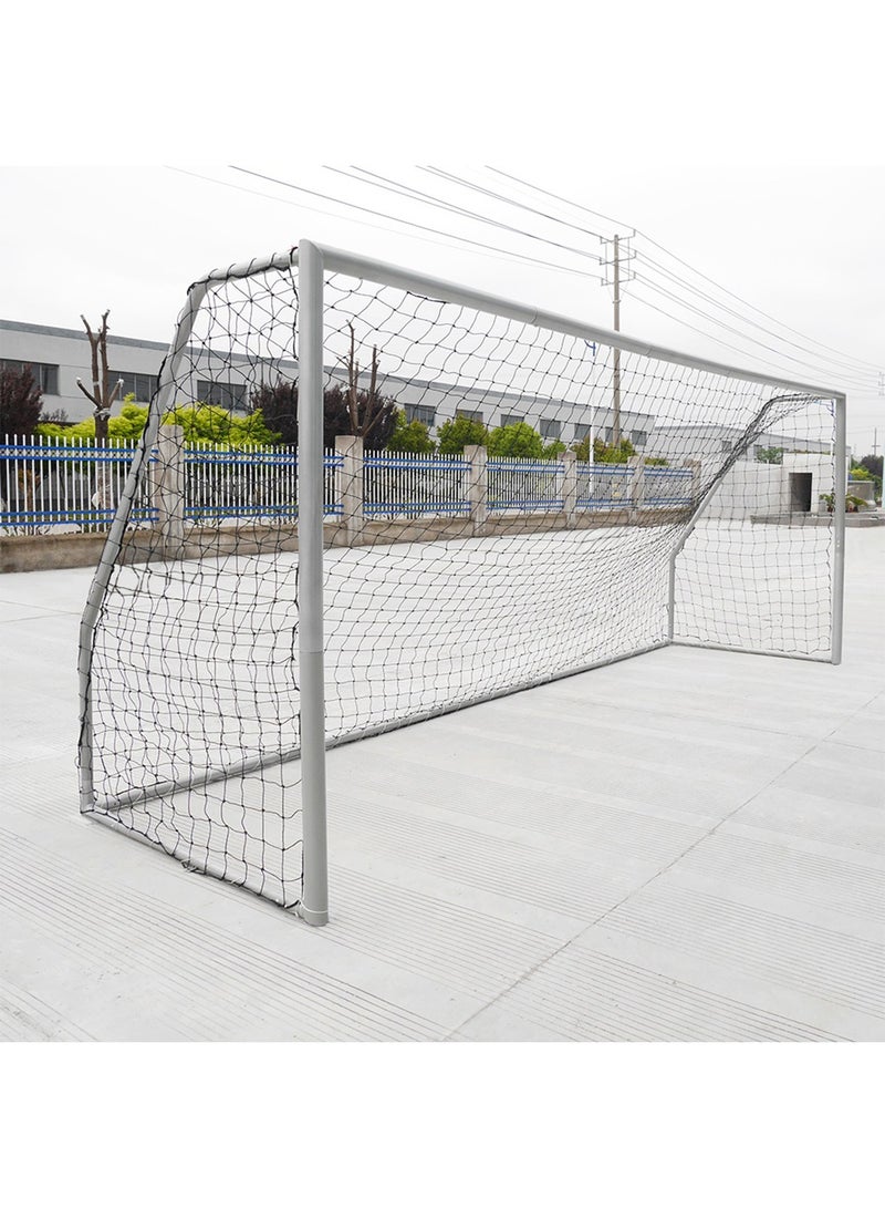 GT-Wheel Professional Soccer Football Goal Metallic Stainless Steel Thick Durable Goal with Net for Adults and Children - Image 2